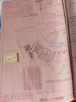 Terrain titré 375m2  titré  à leboudi  tel:695027221 - Image 3